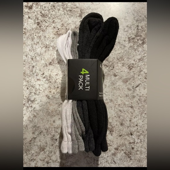 Basics Mens Crew Socks 4 Pack - Picture 4 of 4